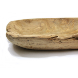 Misa z drewna tekowego Patera podłużna 78x27cm